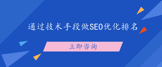 通過技術手段做SEO優化排名