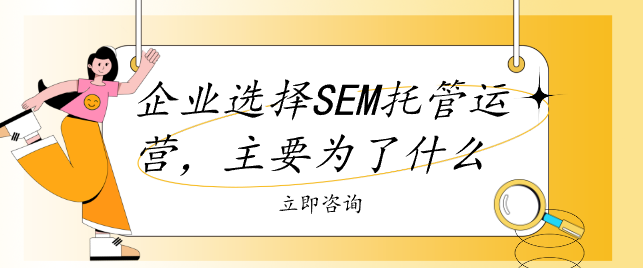 企業(yè)選擇SEM托管運(yùn)營(yíng)，主要為了什么