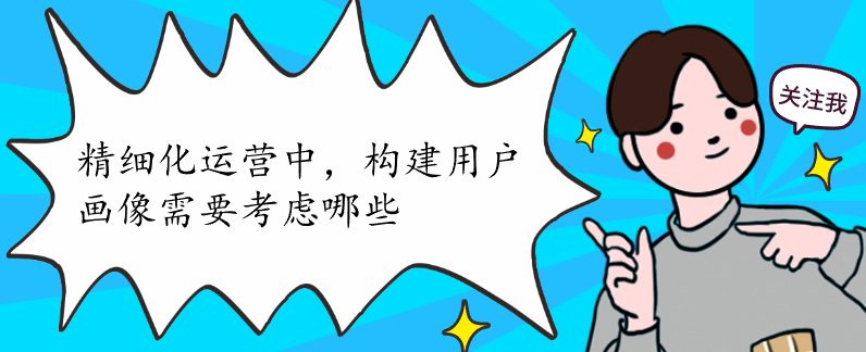 精細(xì)化運(yùn)營中，構(gòu)建用戶畫像需要考慮哪些