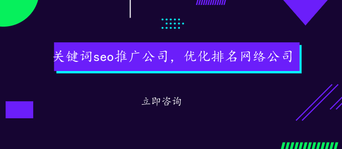 關鍵詞seo推廣公司，優化排名網絡公司