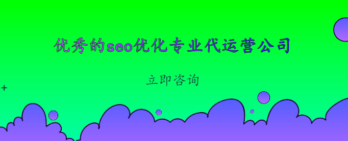 優(yōu)秀的seo優(yōu)化專業(yè)代運營公司